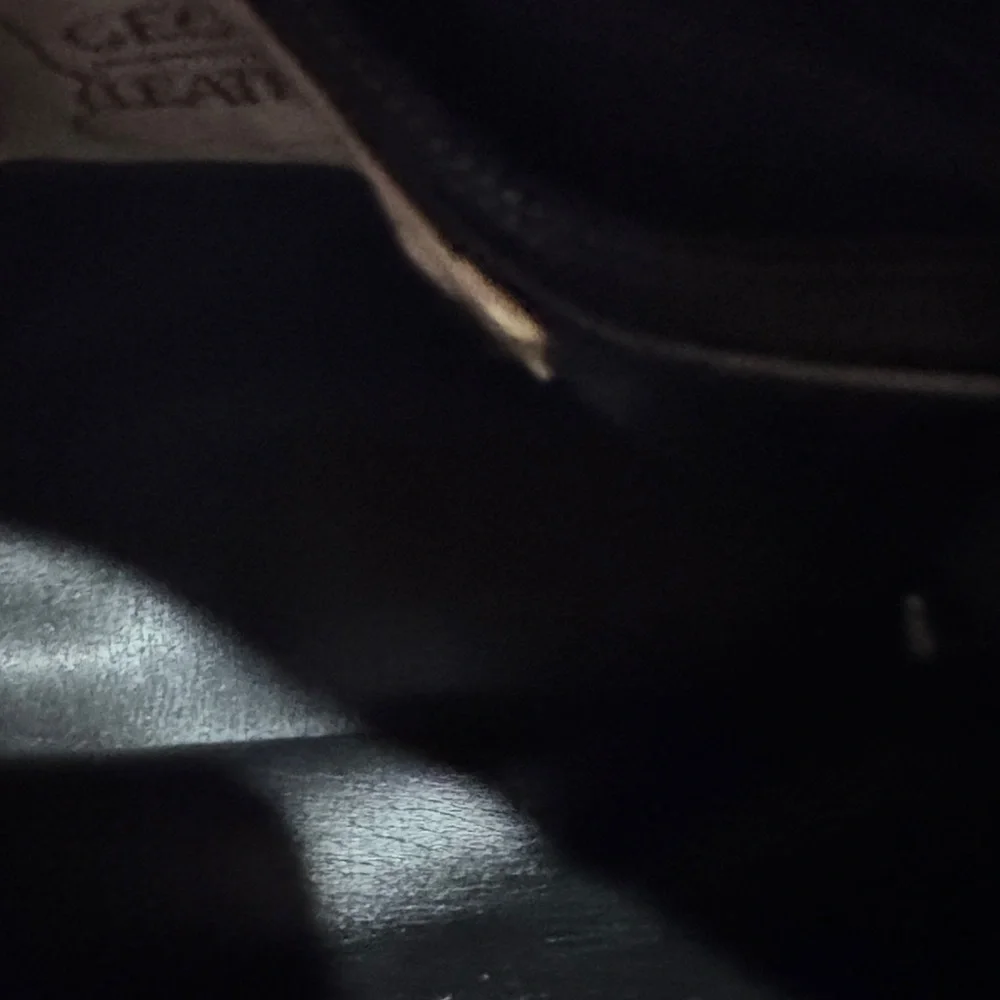 Elegant Navy Leather Bally-Style Shoulder Bag Georgetown Leather Design - Picture 4 of 12